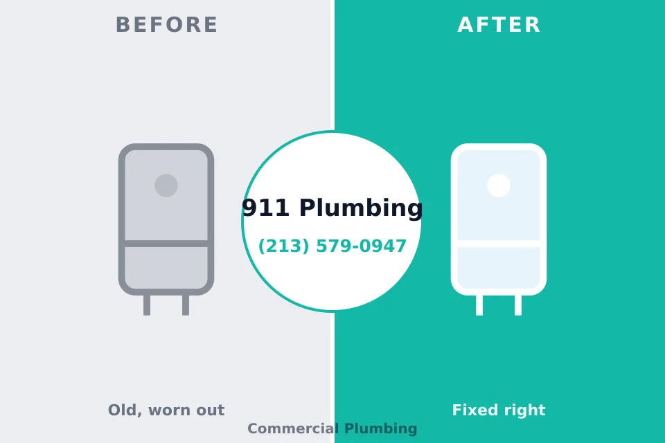 Before and after: plumbing repair Golden Shores, AZ